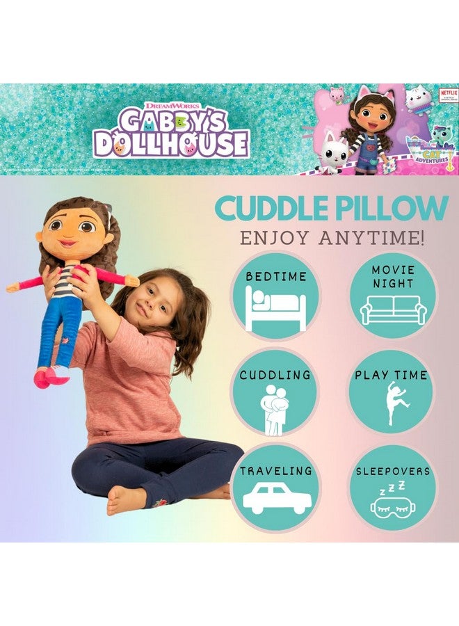 Franco Franco DreamWorks Gabby's Dollhouse Kids Bedding Super Soft Plush Decorative Throw Cuddle Pillow, (Officially Licensed Product) - Image 2