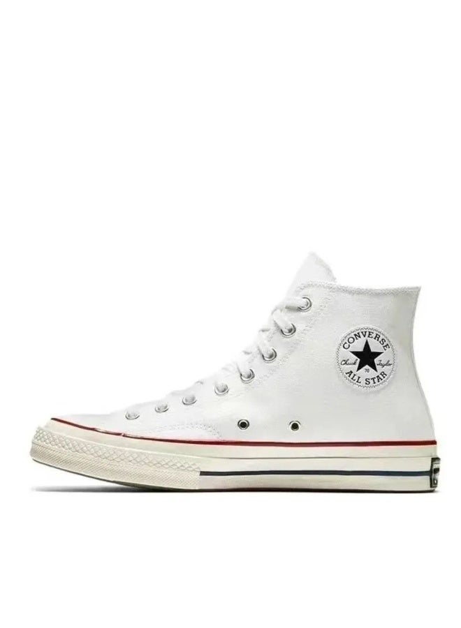 Converse Chuck Taylor All-Star 70s High Top Sneakers - White Vintage Canvas Casual Shoes for Men & Women 35SIZE