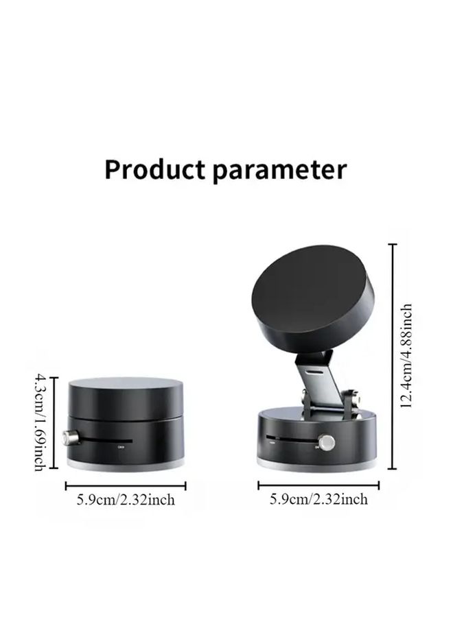 1pc Pink Magnetic Phone Stand Foldable Double Sided Adhesive Car Mount For Kitchen Handsfree Driving Navigation Compact Sturdy Durable Holder For Busy Professionals Road Trippers - Image 2