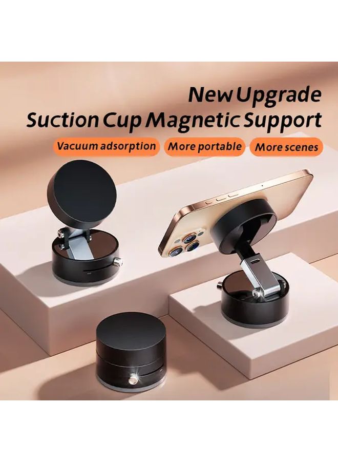 1pc Pink Magnetic Phone Stand Foldable Double Sided Adhesive Car Mount For Kitchen Handsfree Driving Navigation Compact Sturdy Durable Holder For Busy Professionals Road Trippers - Image 5