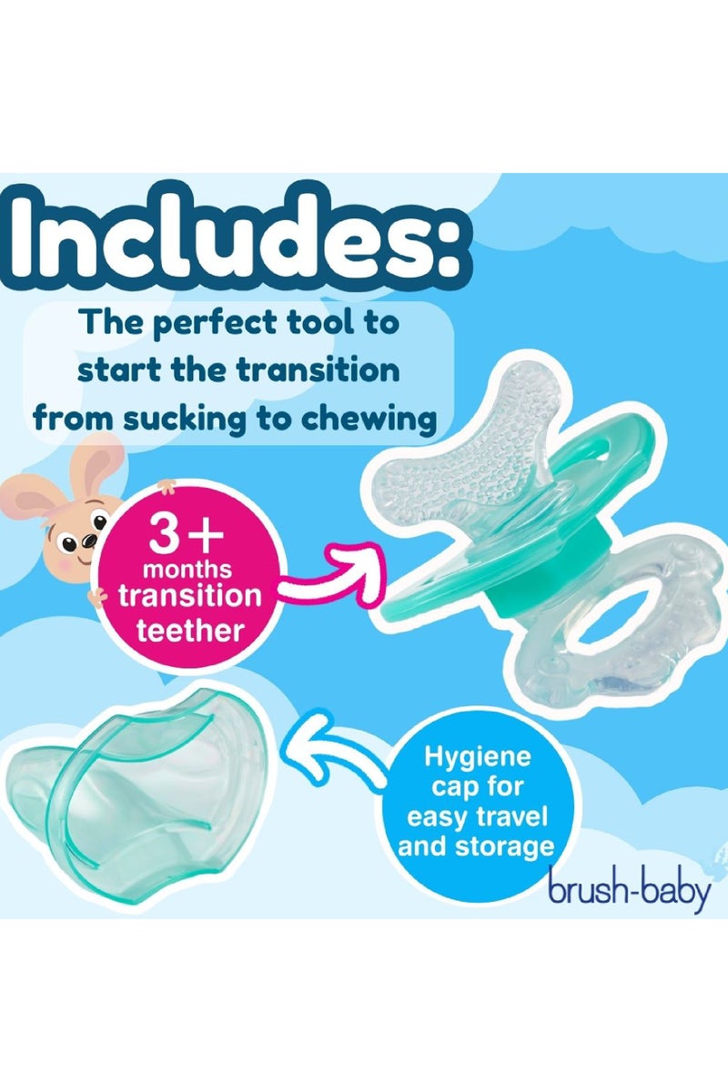 brush-baby عضاضة فرونت إيزي باللون الأزرق الفاتح - Image 4