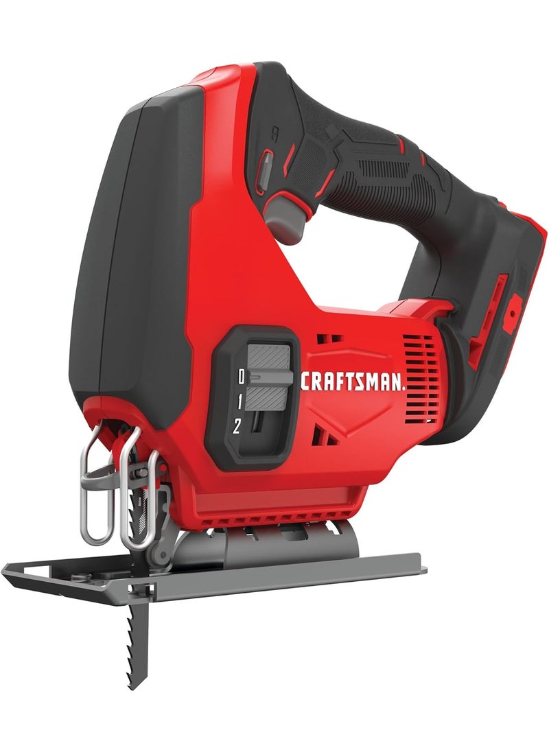 CRAFTSMAN CRAFTSMAN V20 Cordless Jig Saw 3 Orbital Settings Up to 2500 SPM Bare Tool Only CMCS600B  - Image 1