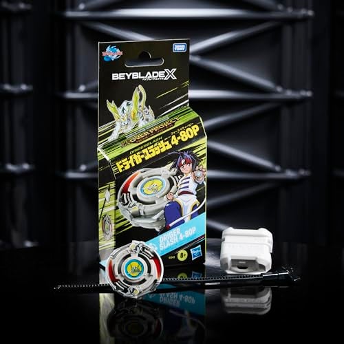 BeyBlade باي بليد إكس مشروع درايجر سلاش 4-80P مجموعة بداية مع طوب تكارا تومي من نوع التوازن ومشغل، ألعاب طوب القتال، للأعمار 8 وما فوق - Image 5