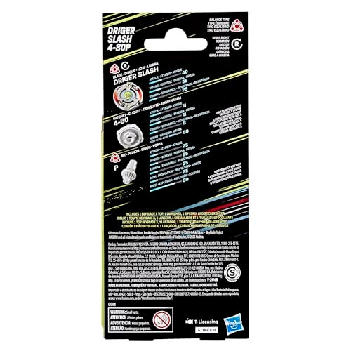 BeyBlade باي بليد إكس مشروع درايجر سلاش 4-80P مجموعة بداية مع طوب تكارا تومي من نوع التوازن ومشغل، ألعاب طوب القتال، للأعمار 8 وما فوق - Image 2