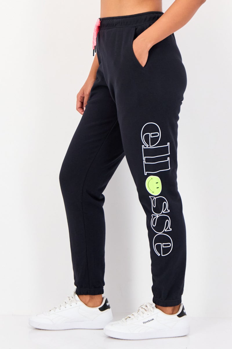 Ellesse x Smiley Women Sportswear Fit Outdoor Sweatpants, Black - Image 2