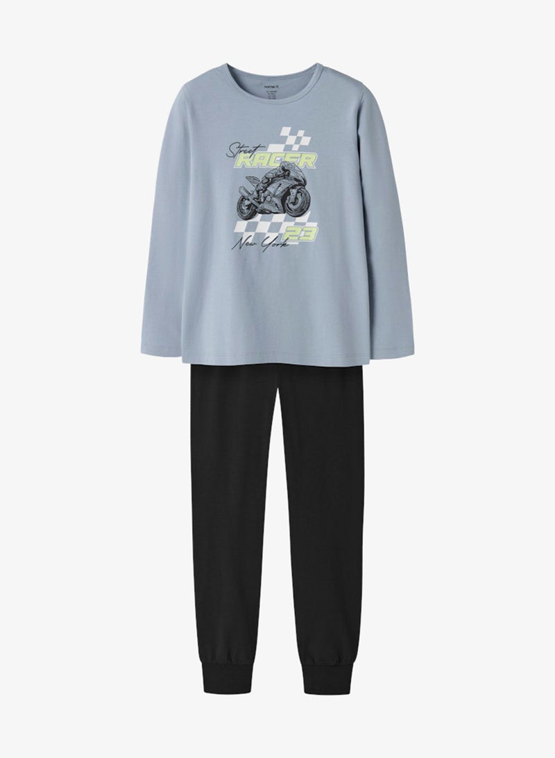 نيم ات طقم أطفال من بنطال وتوب مطبوع - Image 1