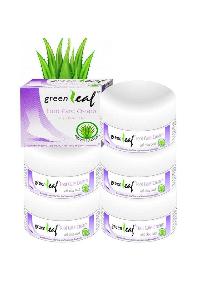 Green Leaf - Foot Care Cream For Dry Chapped & Cracked Skin 50G Pack Of 5 - Image 1