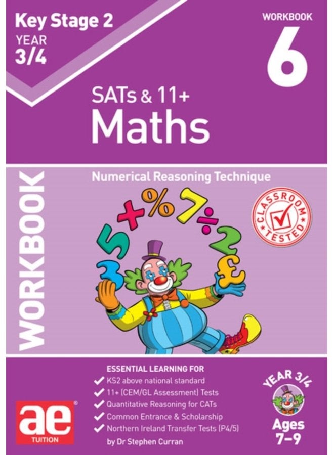 KS2 Maths Year 3 4 Workbook 6 Numerical Reasoning Technique - Paperback