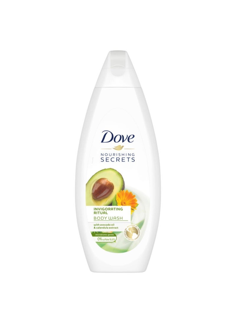Dove Invigorating Ritual Body Wash With Avocado Oil & Calendula Extract 250 ml