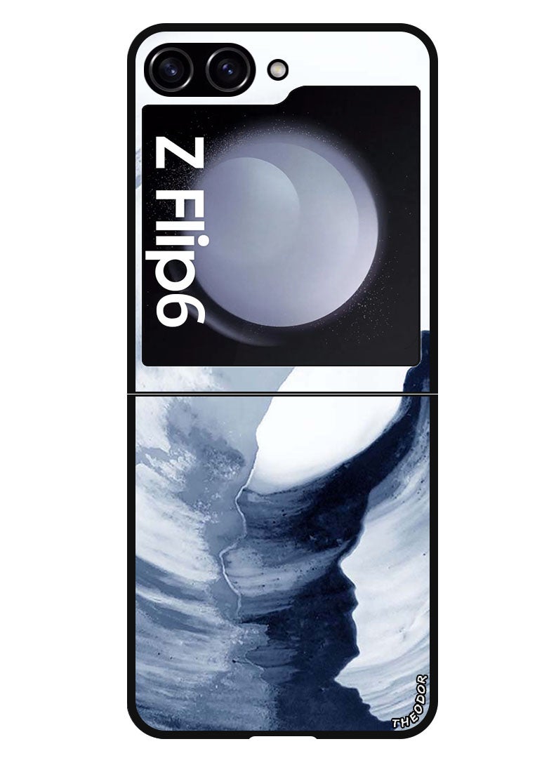 Theodor Protective Case Anti Scratch Shock Proof Bumper Cover For Samsung Galaxy Z Flip 6 Light Flow - Image 1