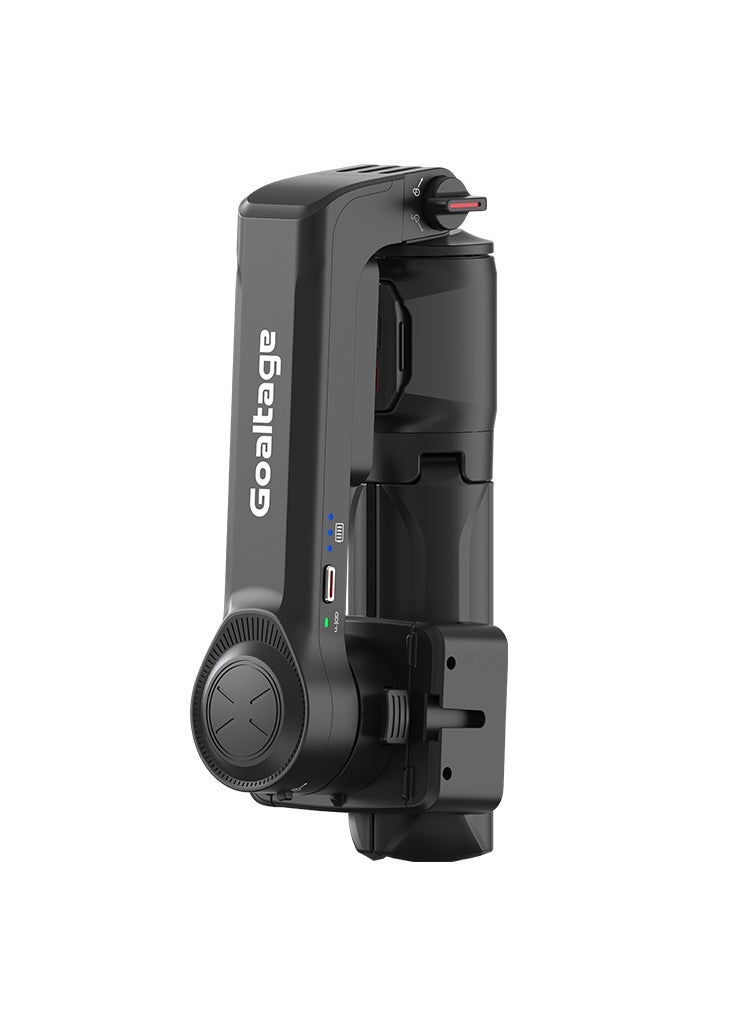 Goaltage GMB02 FlexShot Gimbal Stabilizer with Built-in Tripod, 2-Axis Stabilization, Remote Control, Wide Compatibility and Foldable Design Enhance Your Content Creation with Smooth & Professional Shots  - Image 4