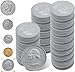 YTYOTO 100 Pcs Fake Coins for Kids Learning 100 Quarters Plastic Play Coins for Teaching for Kids Pretend Play Store Or Cash Register - Image 2