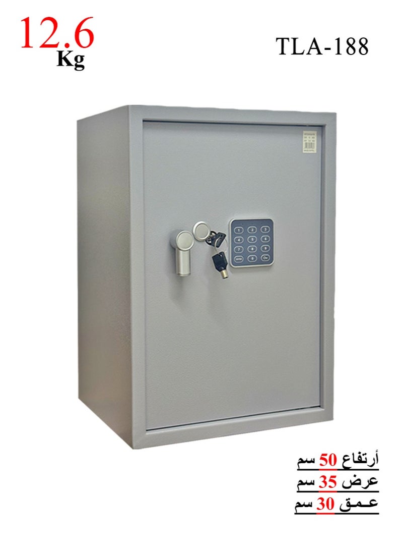 Luxury Fire-Resistant Digital Security Safe With Electronic Number Pad And Lock And Physical  Key 50*35*30 cm 12.6 Kg - Image 1