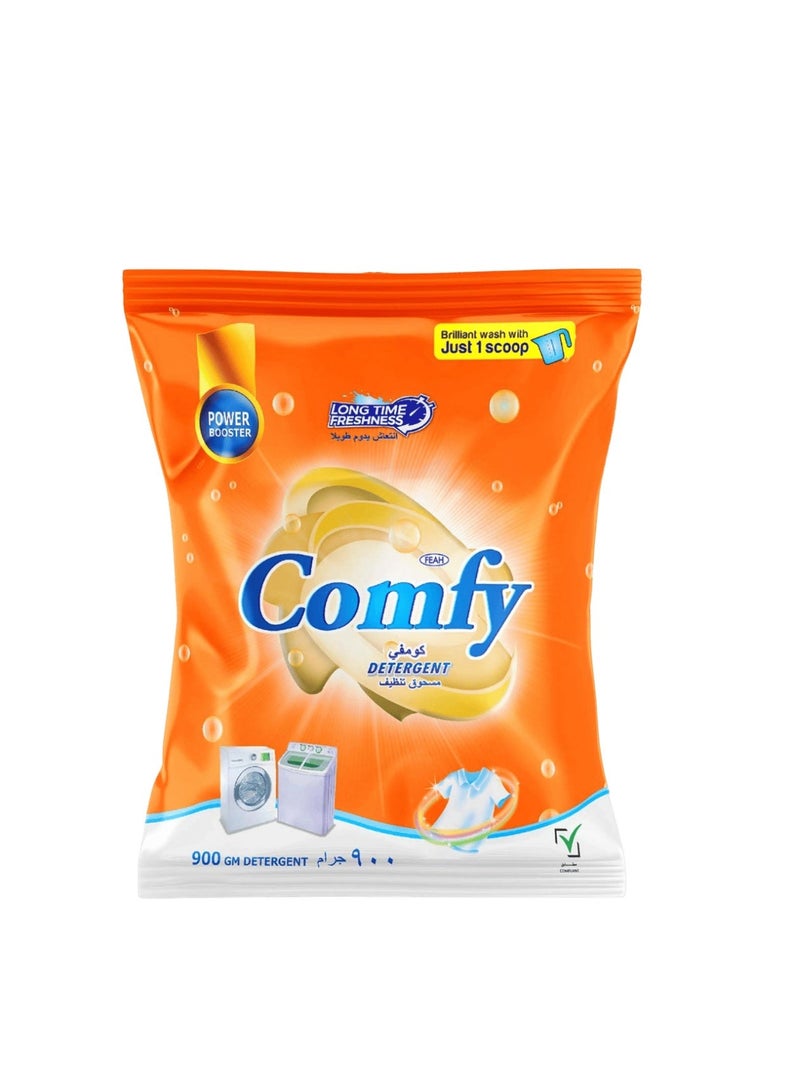 FEAH COMFY Laundry Detergent Powder 900gm | Powerful Washing Powder for Stain-Free, Fresh, and Clean Laundry – Suitable for Daily Use | Suits on All Fabrics - Image 1