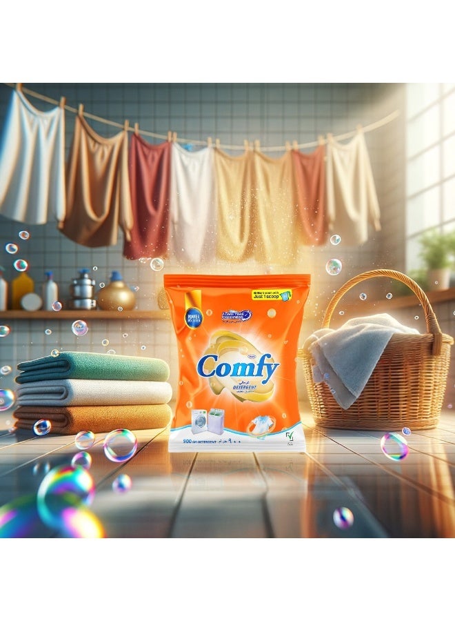 FEAH COMFY Laundry Detergent Powder 900gm | Powerful Washing Powder for Stain-Free, Fresh, and Clean Laundry – Suitable for Daily Use | Suits on All Fabrics - Image 5