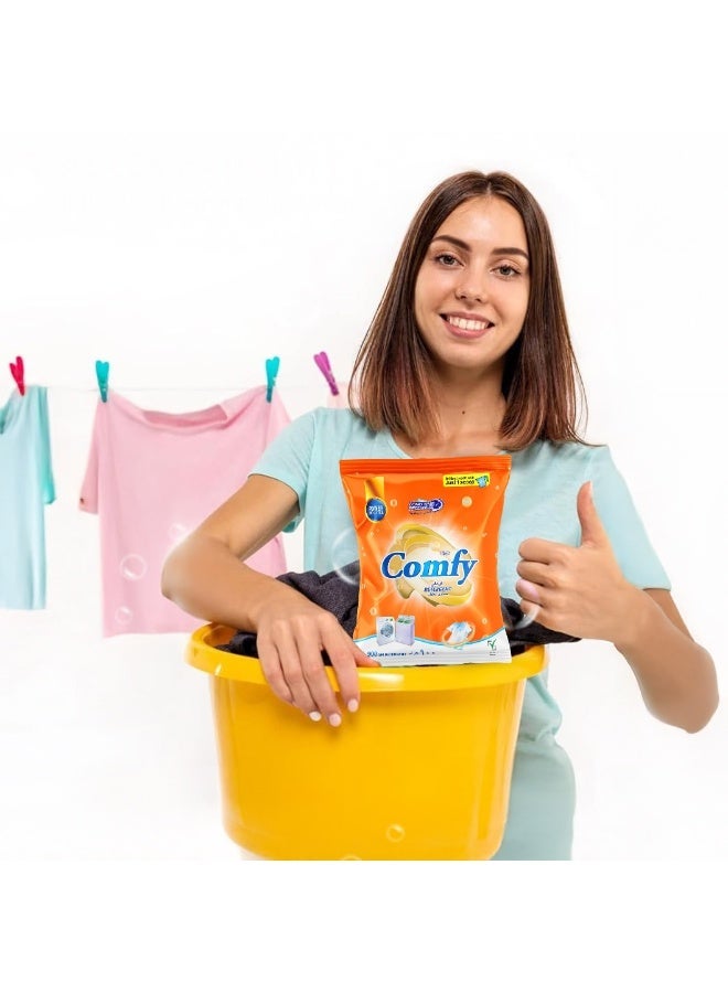 FEAH COMFY Laundry Detergent Powder 900gm | Powerful Washing Powder for Stain-Free, Fresh, and Clean Laundry – Suitable for Daily Use | Suits on All Fabrics - Image 3