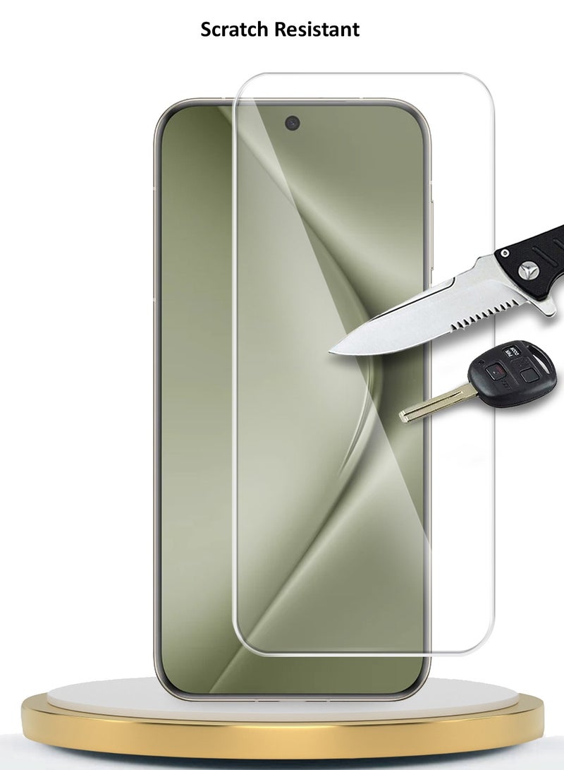 Wtech Huawei Pura 70 Ultra 5G 2024 Premium Curved Edges UV Full Glue Full Cover Tempered Glass Screen Protector (MSGUCN) - Clear - Image 4