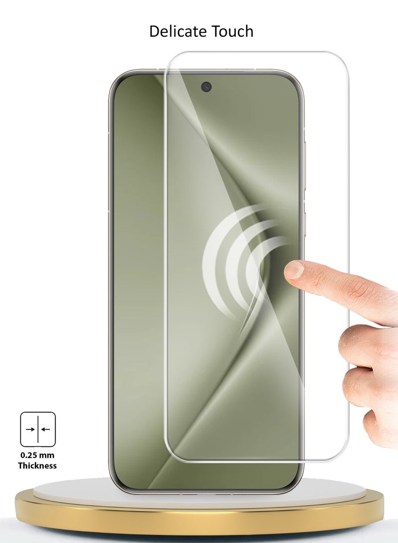 Wtech Huawei Pura 70 Ultra 5G 2024 Premium Curved Edges UV Full Glue Full Cover Tempered Glass Screen Protector (MSGUCN) - Clear - Image 2