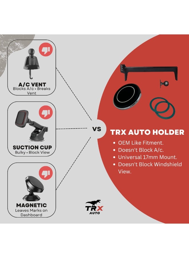  تي ار اكس اوتو حامل هاتف TRX AUTO MagSafe لجيتور T2 2022-2026 | قفل مغناطيسي قوي | قوس ثابت لشاشة الوسائط المتعددة | مضاد للاهتزاز، سهل التهوية | حامل هاتف MagSafe غير قابل للشحن ل Jetour T2 - Image 2