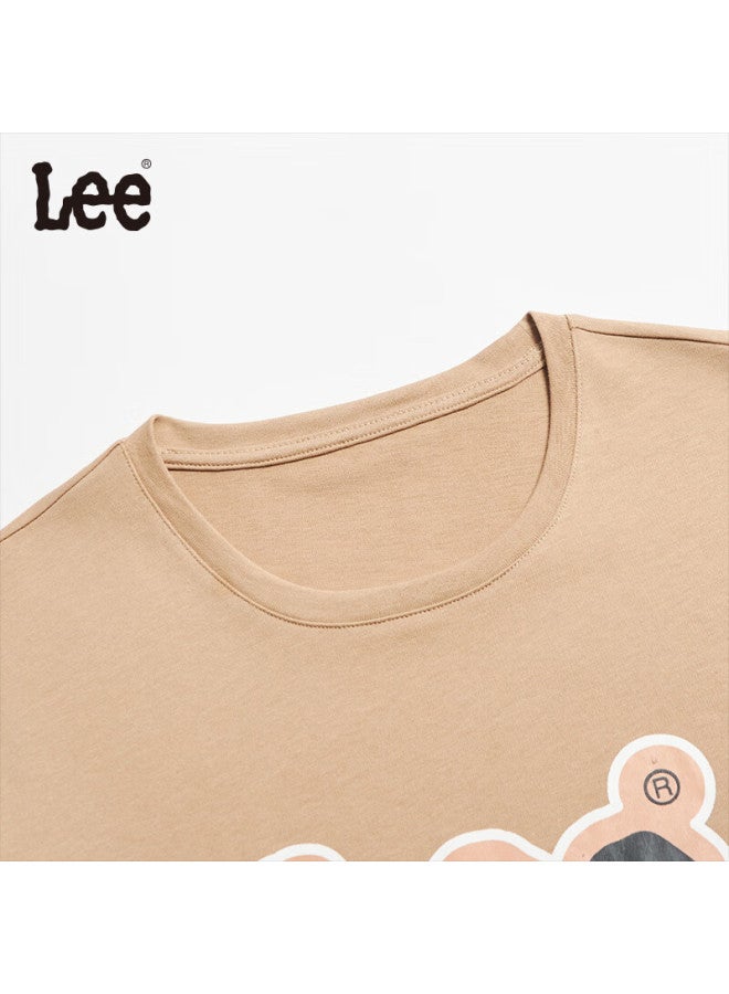 Lee Simple Wearable Loungewear Pajamas For Men And Women, Couples And Family Matching Short-sleeve Shorts Set, Casual Plus Size - Image 2