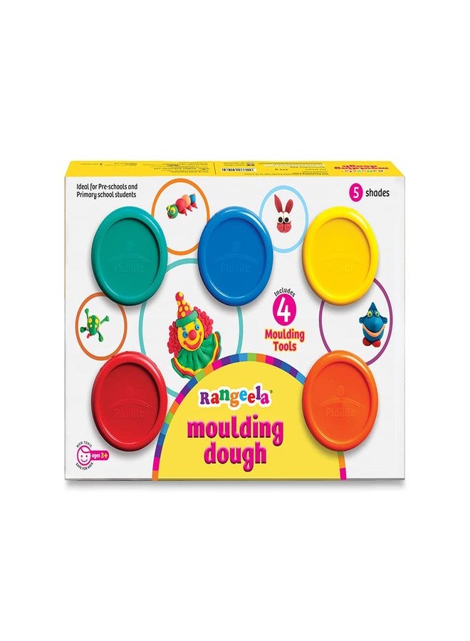 Pidilite Rangeela Moulding Dough, 6 Primary Shades and 2 Fluorescent Shades with 4 Moulding Tools | Ideal for Pre-School & Primary Students | Great for Gifting | 375g - Image 1