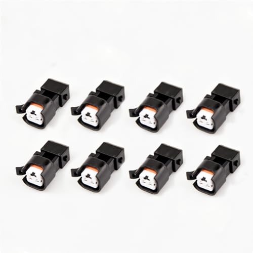 YQYHCN YQYH 8Pack EV1 to EV6 Fuel Injector Adapter Connector Kit 4310008 Replacement for LS1 EV1 to EV6 EV14 USCAR LS2 LS3 LSX LT1 - Image 1