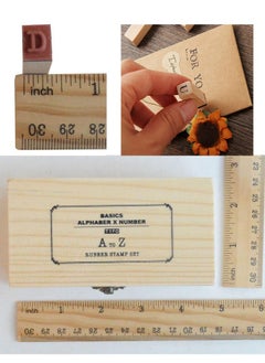 Pack Of 36 Pcs Small Wooden Rubber Stamps 0.2 Inch Of Letter And Number For Diy Craft Card And Photo Album (B) - pzsku/ZA0F14C94188BE14AEFA0Z/45/_/1720618310/b94a8436-cdd0-4320-94da-678ec3e83476