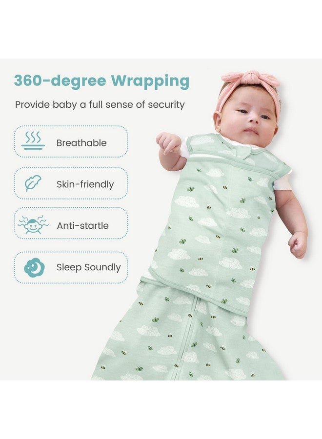 LILBESTIE Baby Swaddle Sleep Sack 1.0 Tog 3-in-1 Baby Wearable Blanket 100% Cotton Swaddle Blanket Wrap for Newborns 6-12 Months - Image 5