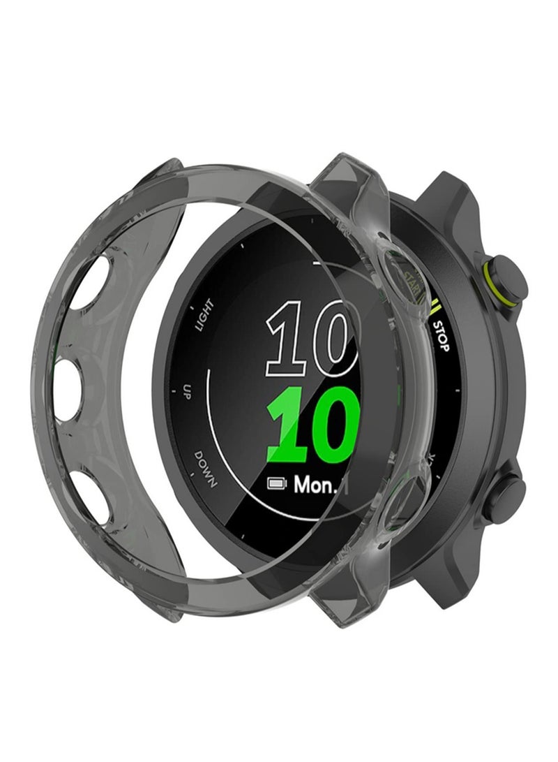 1PCS For Garmin Forerunner 55 158 Protective Cover Clear Soft TPU Bumper Shell High Transparency Scratch Resistant Shockproof Case Precise Fit for Charging Buttons - Image 1