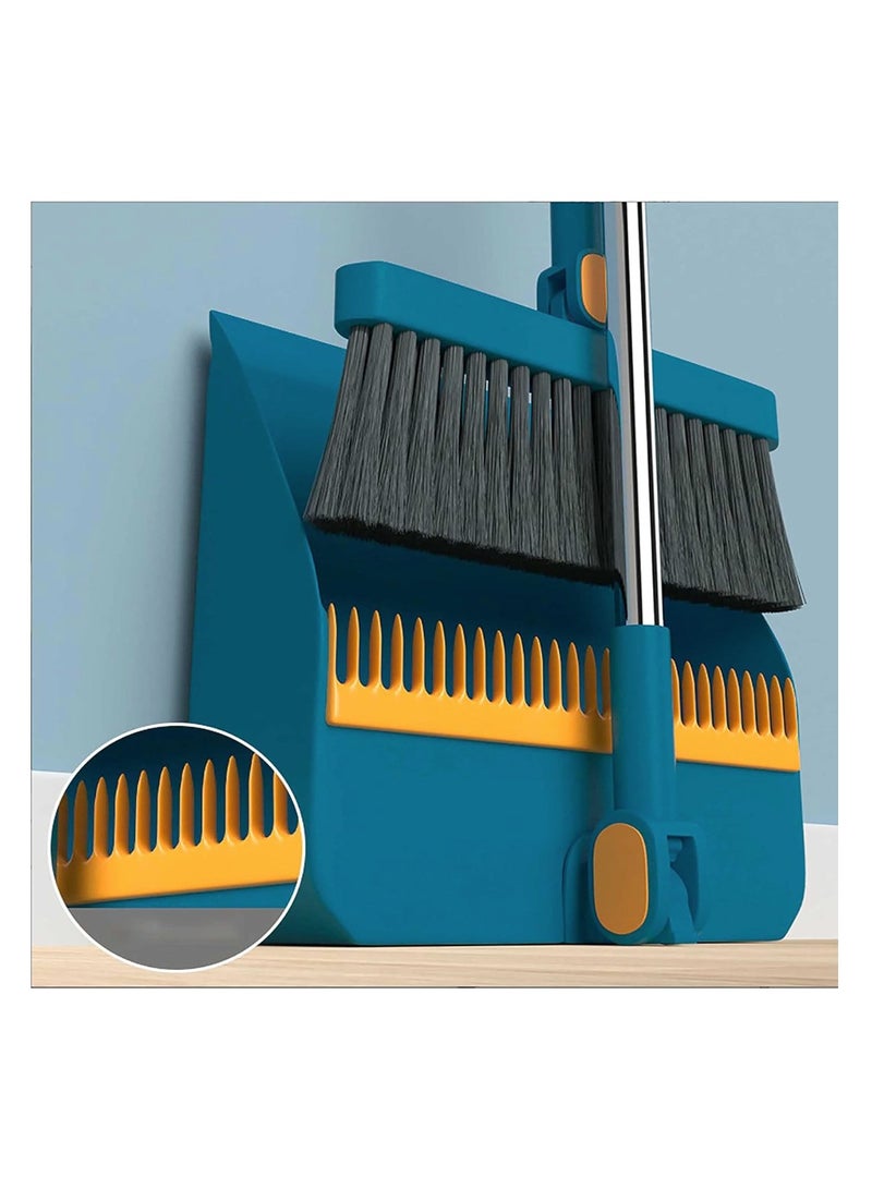 Dreamons Link Broom and Dustpan Set -  Stand Up Broom Cleaning Brush & Thickened and Enlarged Dust Pan Combo Set For Cleaning - Dustpan Set Indoor-Outdoor Broom-For Household Use - Image 1