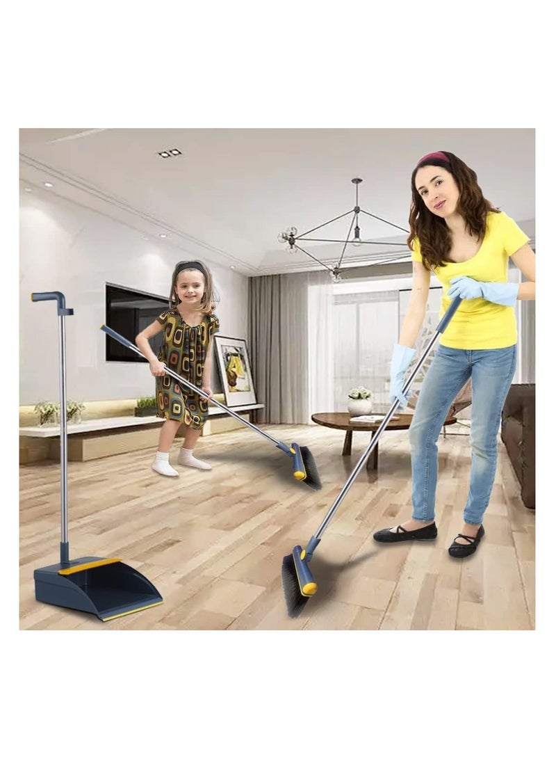 Dreamons Link Broom and Dustpan Set -  Stand Up Broom Cleaning Brush & Thickened and Enlarged Dust Pan Combo Set For Cleaning - Dustpan Set Indoor-Outdoor Broom-For Household Use - Image 4