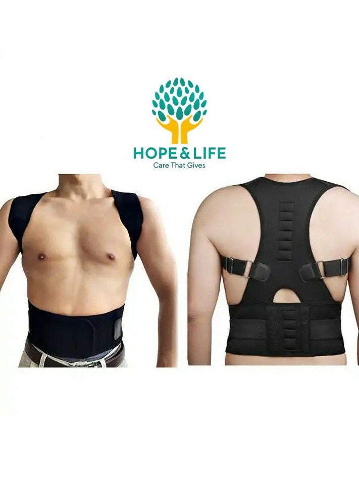 Hope And Life The Back Belt For Posture Correction And Shoulder Straightening Is Made Of Strong, Breathable Material That Is Comfortable To Wear - Size XXL  - Image 2