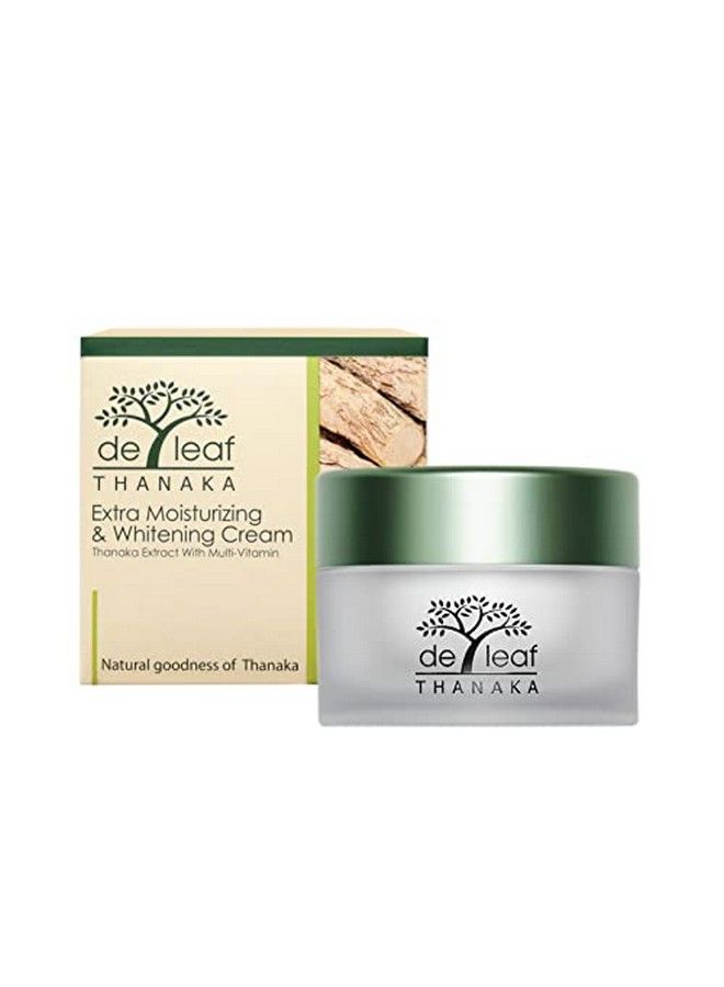 de leaf thanaka كريم ترطيب إضافي بخلاصة الصبار وفيتامين أ وفيتامين ج وفيتامين هـ الطبيعي، كريم ترطيب الوجه 45 مل / 1.52 أونصة سائلة - Image 2