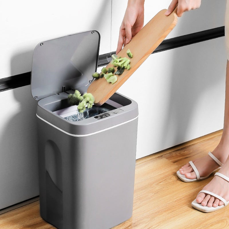 Automatic Induction Trash Can Kitchen Garbage Bin Large Capacity Trash Can Toilet Garbage Can - Image 4