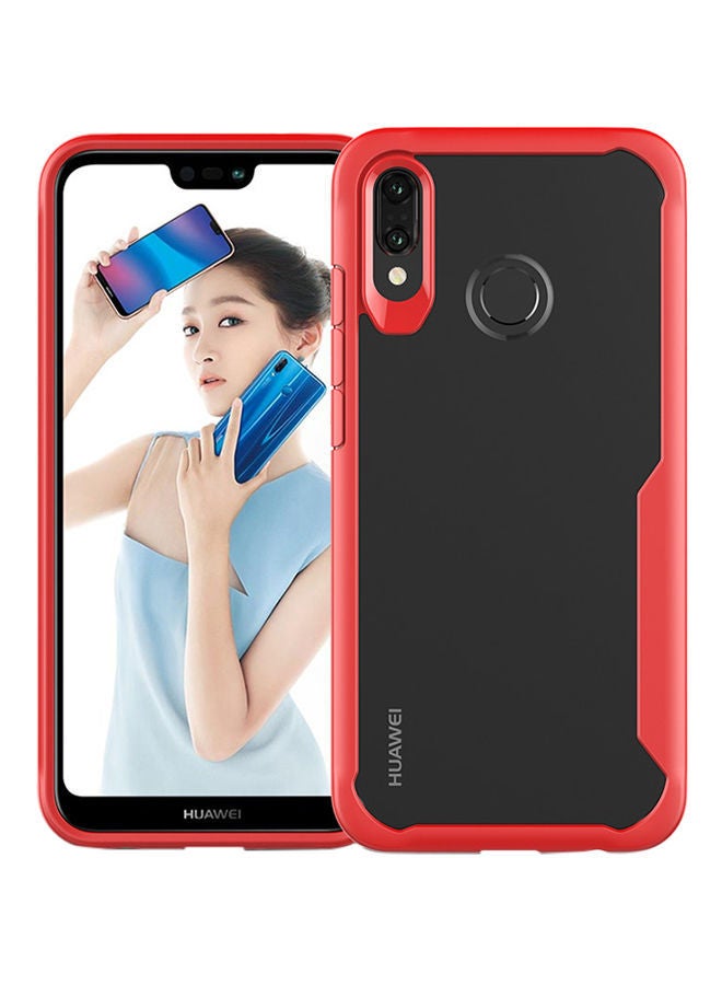 NIBEMINENT Back Case Cover For Huawei P20 Lite/Nova 3E Red