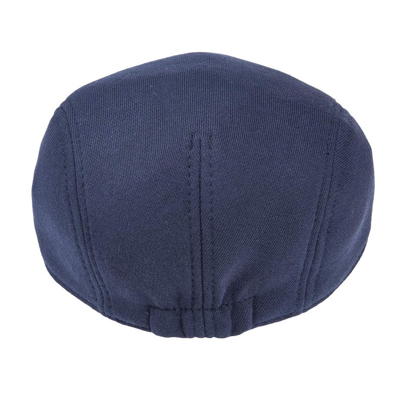 FEINION Men Cotton Newsboy Cap Soft Fit Cabbie Hat (Navy Blue) - Image 3