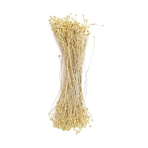 Embroiderymaterial 1MM Thick Double Ball End Head Pins Jewellery Findings for Jewellery Making (Gold. 7CM, 250 Pieces) - Image 1