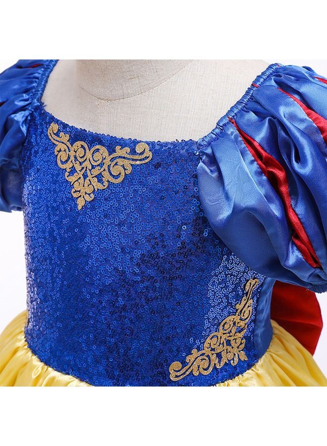 fashionhome Disney Classic Princess Dress up Cosplay Costume for Girls Kids Costumes Children Party Birthday Fancy Gown Toddler Baby Girl Summer Clothes Dresses - Image 2