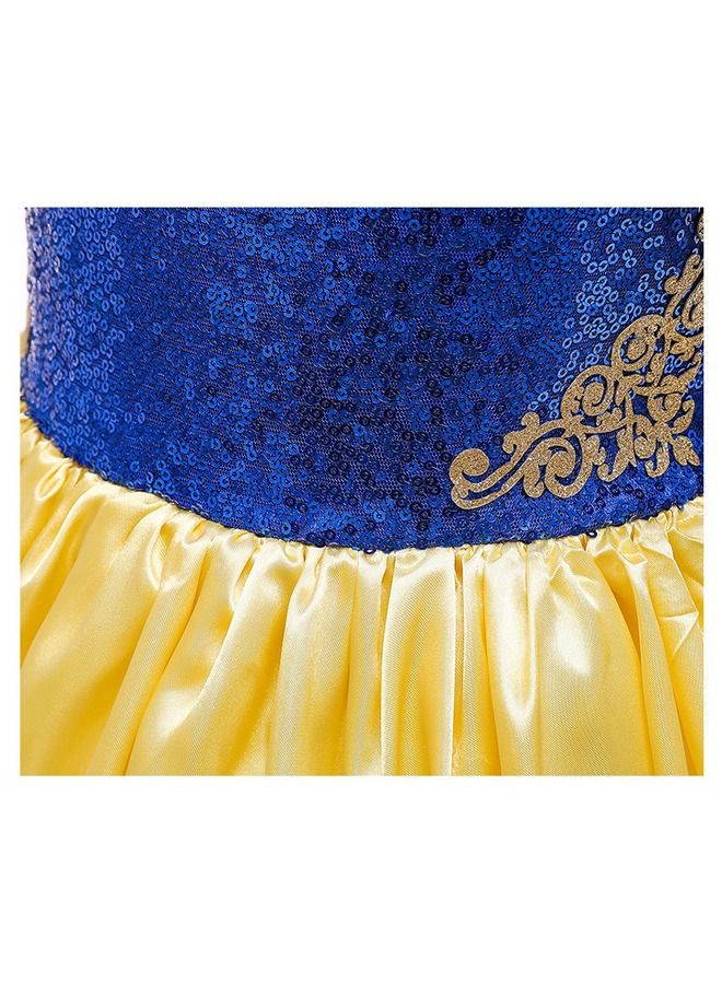 fashionhome Disney Classic Princess Dress up Cosplay Costume for Girls Kids Costumes Children Party Birthday Fancy Gown Toddler Baby Girl Summer Clothes Dresses - Image 3