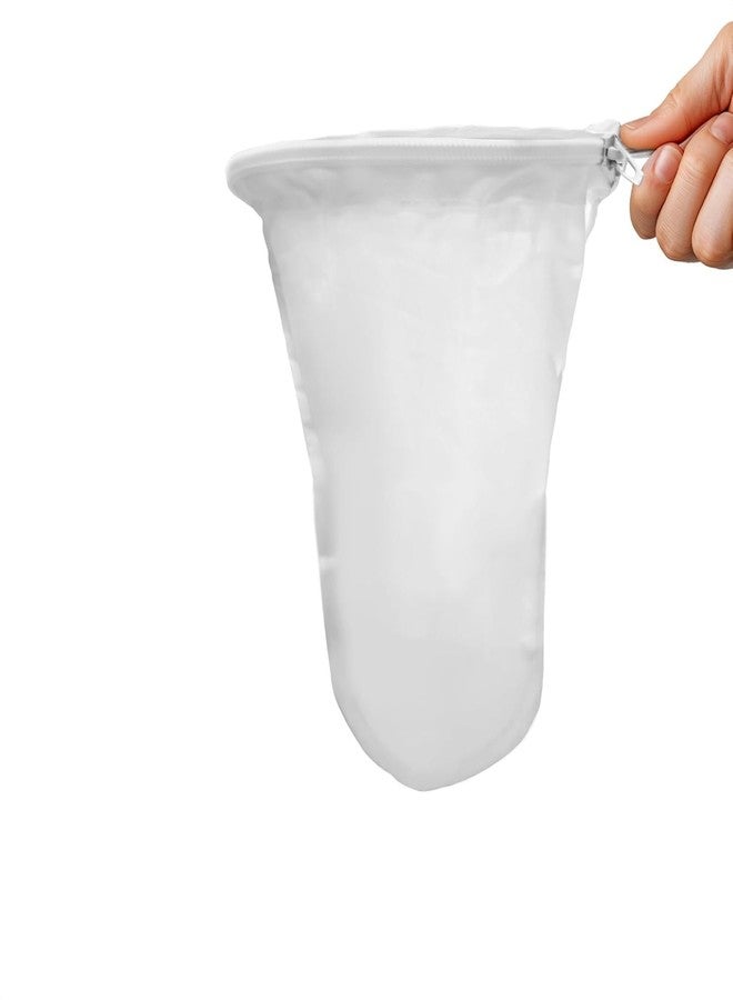 V TOWER 5.3" Large Thai Tea Strainer - Ultra Fine Mesh Сloth Strainer, with Stainless Steel Handle, Reusable, Easy to Clean - Coffee & Tea Filter Suitable for Milk, Juice, Vine & Сottage Сheese Filtering - Image 1