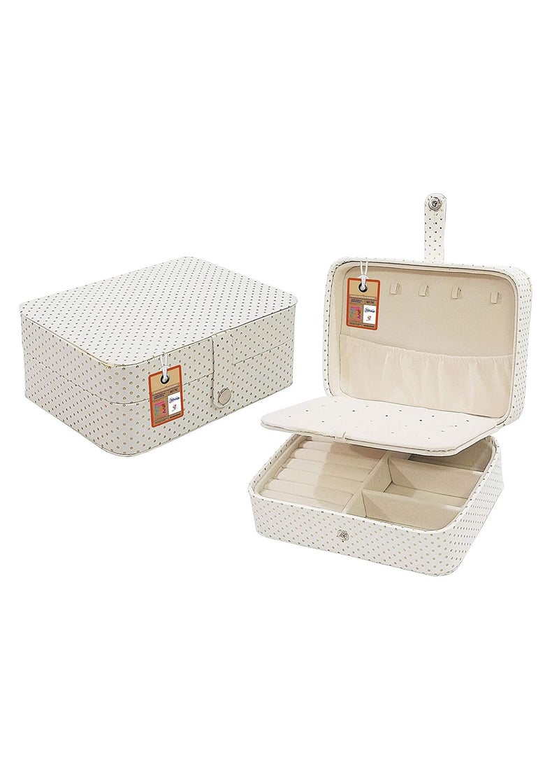 atorakushon PU Leather Makeup Storage Box Travelling Cosmetic Necklace Pouch Vanity Wardrobe Jewellery Organizer For Woman  - Image 2
