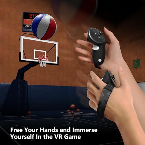 AMVR Upgraded Controller Grips Cover Compatible with Meta/Oculus Quest 3S/Quest 3 Accessories, with Battery Opening Cover and Knuckle Straps Protector - Image 5