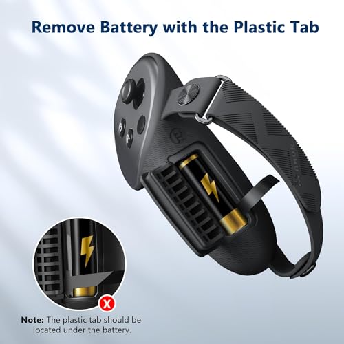 AMVR Upgraded Controller Grips Cover Compatible with Meta/Oculus Quest 3S/Quest 3 Accessories, with Battery Opening Cover and Knuckle Straps Protector - Image 3