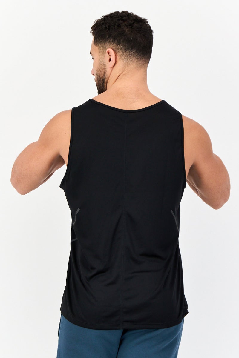 Reebok Men Sportswear Fit Sleeveless Outdoor Vest, Black  - Image 3