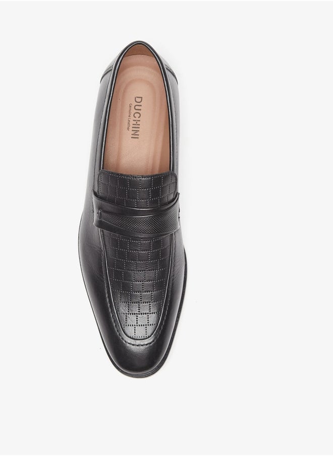 DUCHINI Duchini Men's Perforated Slip-On Loafers  - Image 4