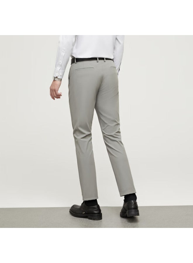 Youngor [cool Sun Protection] Men's Spring And Summer High-elastic Business Casual Pants, Outdoor Slim-fit Versatile Trousers 320126d - Image 3
