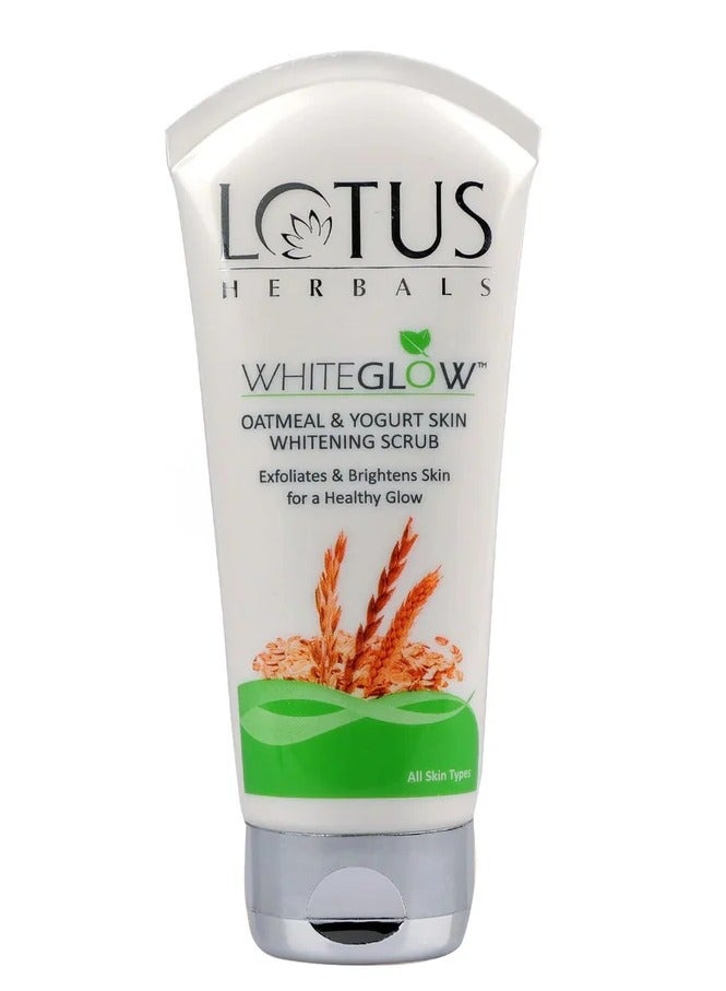 لوتس هيربل مقشر وايت جلو لتفتيح البشرة بالشوفان والزبادي 100 جرام - Image 1