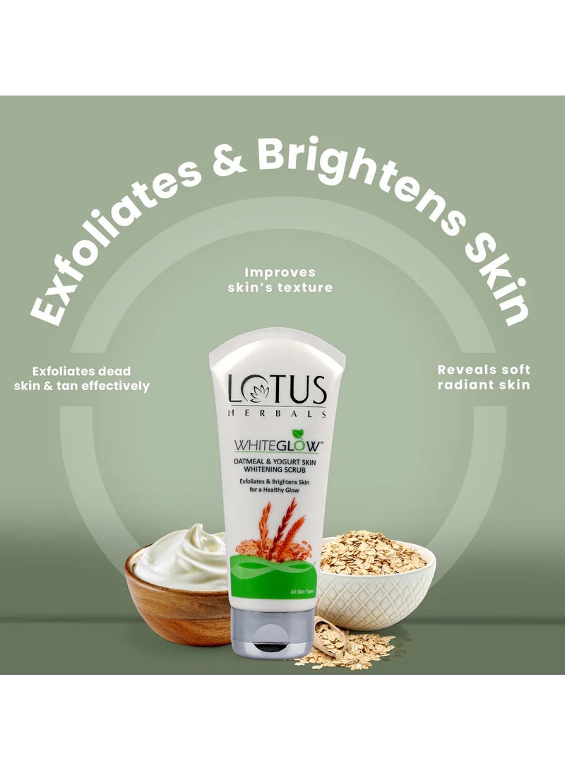 لوتس هيربل مقشر وايت جلو لتفتيح البشرة بالشوفان والزبادي 100 جرام - Image 3