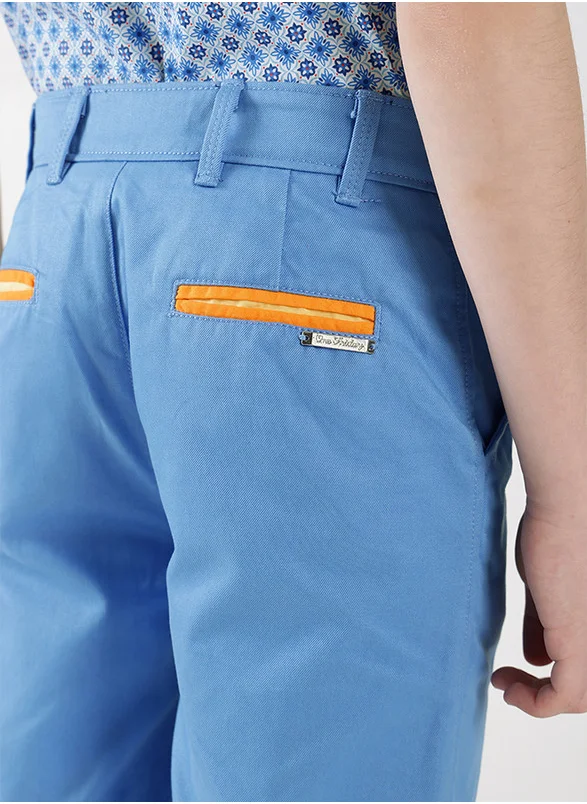 ون فرايدي One Friday Boys Blue Regular Fit Solid Shorts