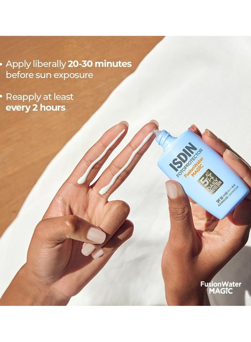 ISDIN Fotoprotector Fusion Water Magic SPF50 - 50 ml - Image 5